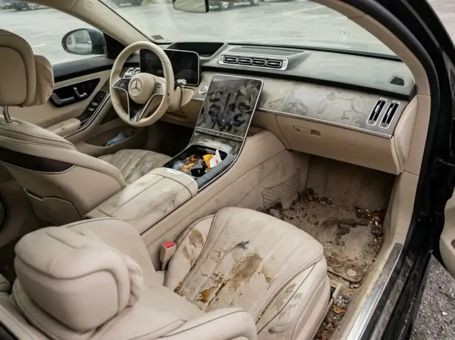 2023 Mercedes-Benz S-Class before Full Interior Deep Clean & Detail