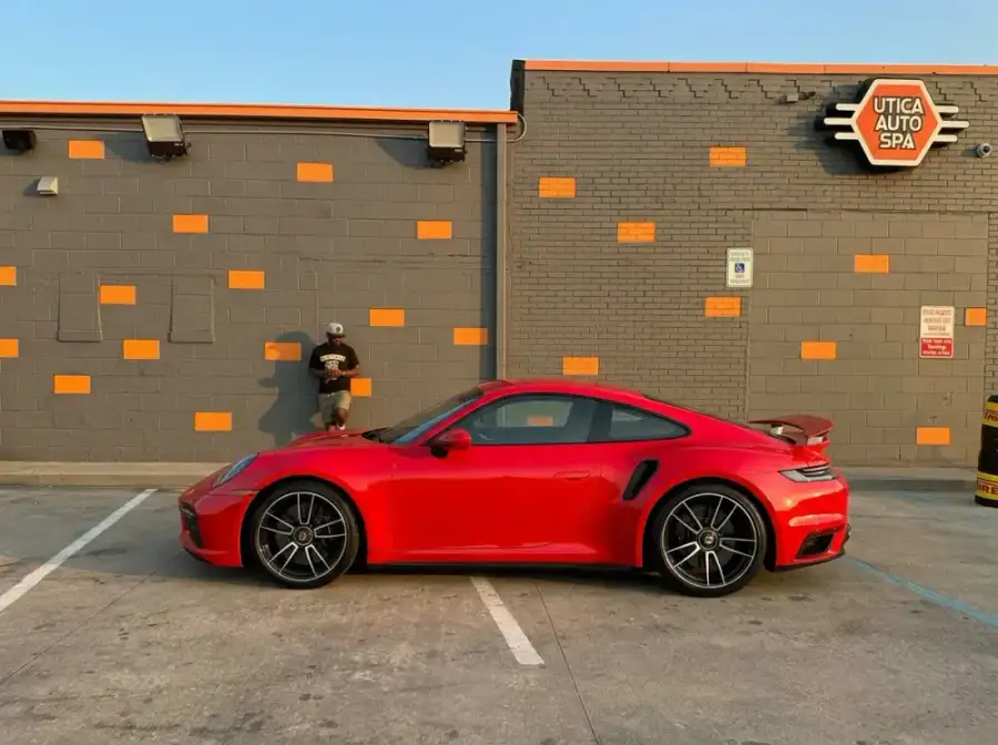 2023 Porsche 911 Turbo S before Full Vehicle Vinyl Wrap
