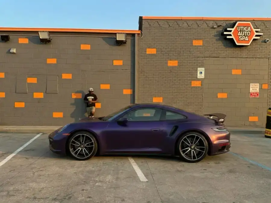 2023 Porsche 911 Turbo S after Full Vehicle Vinyl Wrap