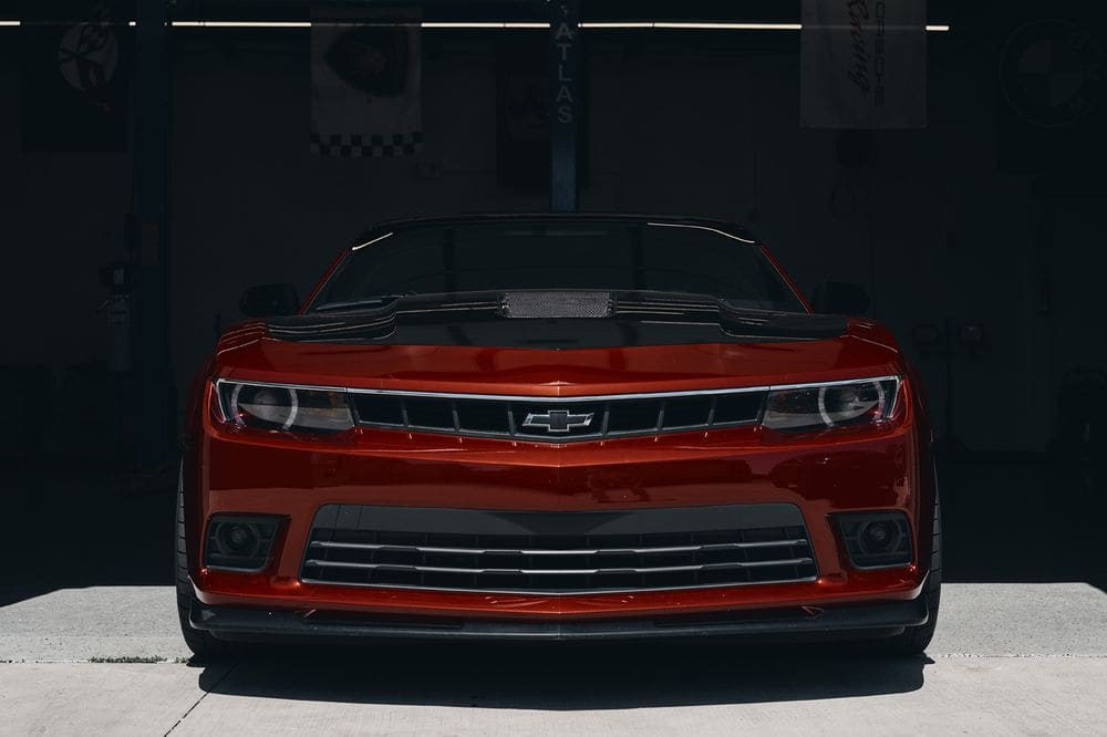 Wrapped Chevrolet Camaro at Utica Auto Spa