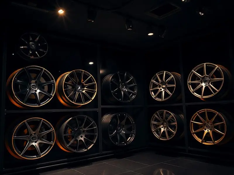 Custom wheel and tire package mounted at Utica Auto Spa in Utica, Michigan.