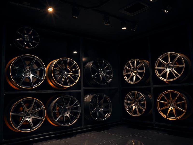 Close-up of custom forged wheel finish at Utica Auto Spa